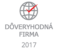 Certifikát Dôveryhodná Firma 2017