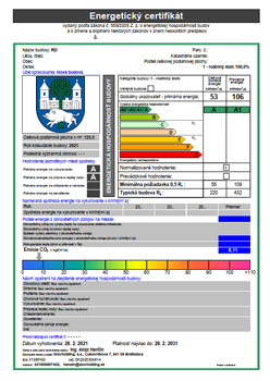 Obrázok Energetický certifikát Malacky