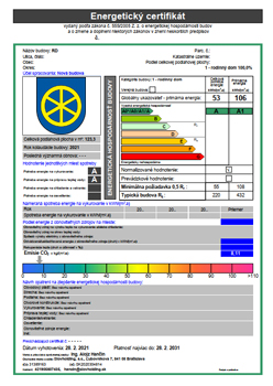Obrátok Energetický certifikát Trnava